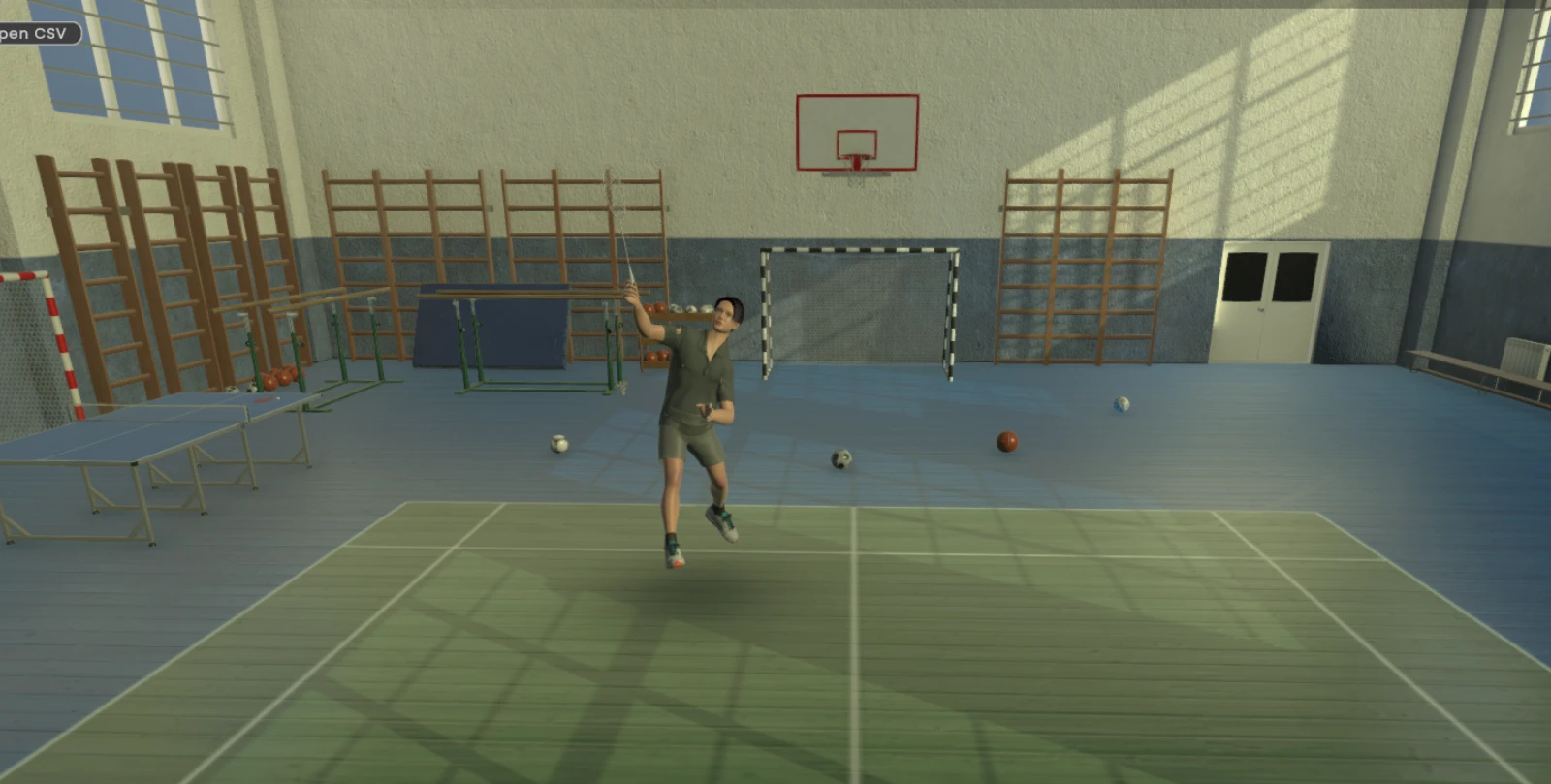 Simulateur sensori moteur Badminton